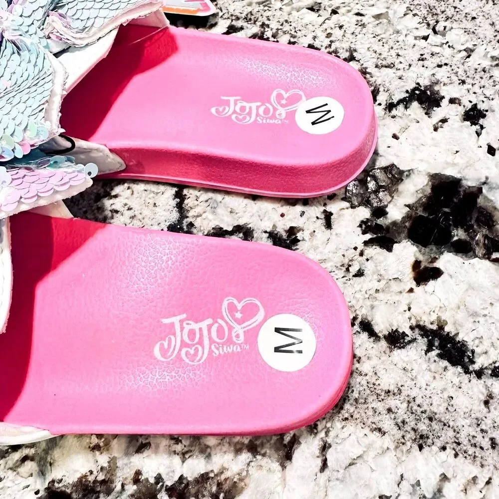 JO JO Siwa Pink Slides Sandals Size Medium